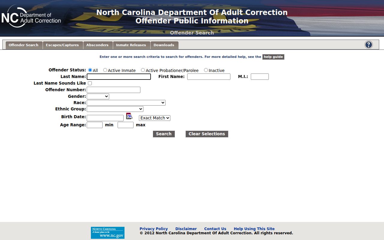 NCDAC offender search used after Durham County arrest and sentencing