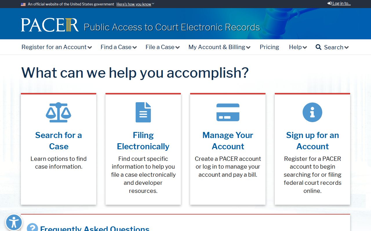 PACER access for federal criminal court cases connected to Durham County