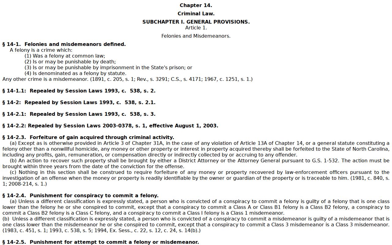 North Carolina Article 27A law governing Durham County sex offender registration