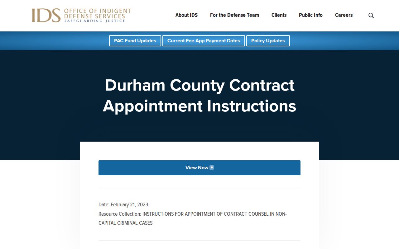Durham County criminal history public defender information